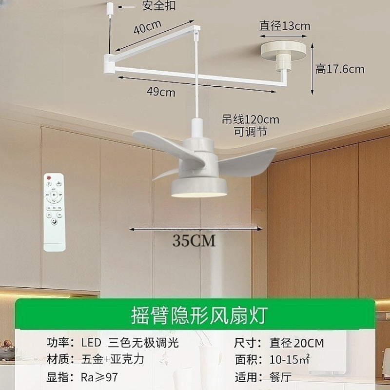 Medieval Fan Rocker Arm Restaurant Chandelier French Cream Displaceable Dining Table Bar Light Japanese Tea Room Dining Room Lighting