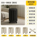 plastic stacking stool - heavy duty round stool, 4-in-1 combination set for home storage, can be used as a dining chair or low stool