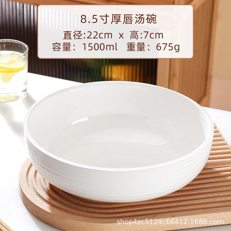 Wholesale for home large soup bowl extra large gold rim pickled fish large bowl ceramic large bowl boiled fish bowl large soup bowl