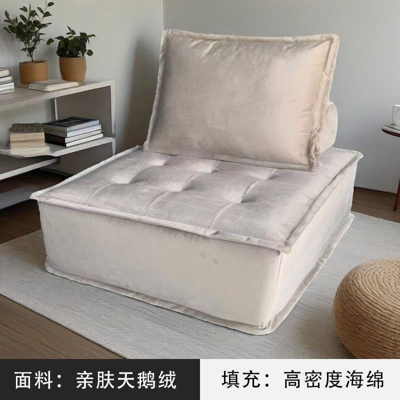 Lazy sofa apartment small apartment italian normcore living room popular technology cloth accessible luxury square single tofu sofa