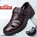 New arrival business hole cool leather shoes men's casual wedding groom british sandals summer breathable youth pointed toe men's shoes