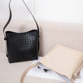 2024 spring/summer fashion crossbody shoulder bag - woven bucket bag - versatile commuter tote with large capacity
