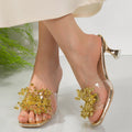 2026 summer new arrivals: european and american style one-strap pearl women's plus size high heel square toe sandals