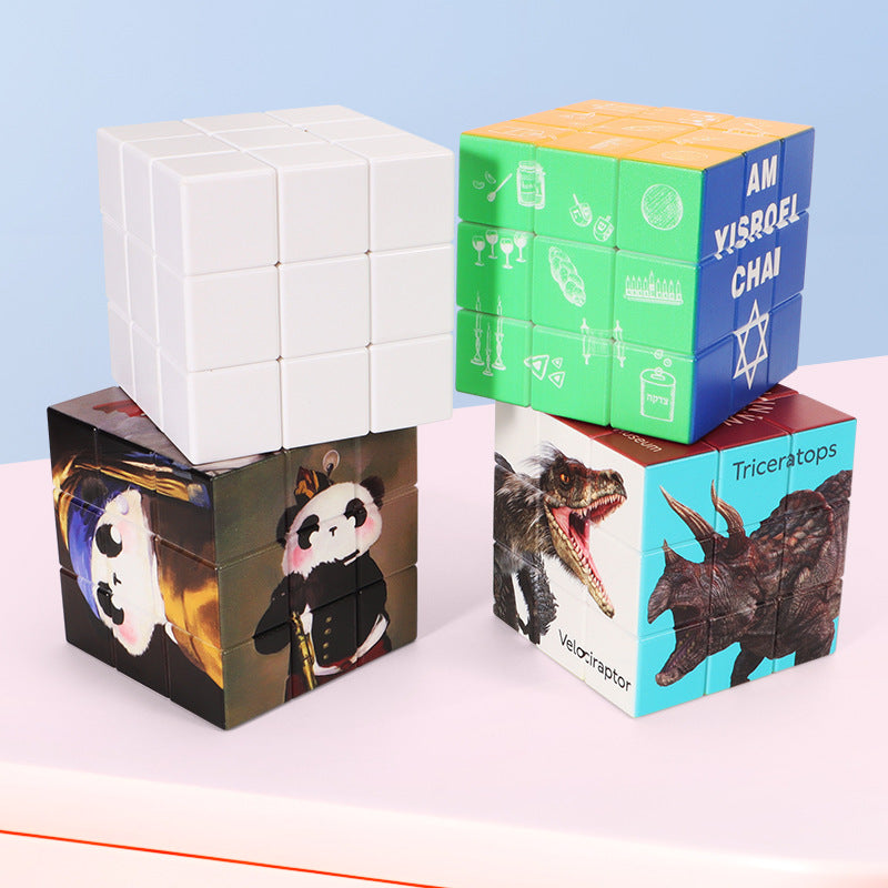 【custom】2x2 & 3x3 rubik's cube custom uv printed stickers - rubik's cube advertising company gifts, birthday presents, toys