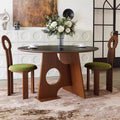 Export medieval style solid wood dining table frenchretro round table slate dining table accessible luxuryclassy small dining table