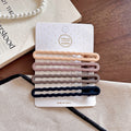 Maillard milk coffee color one-word clip hairpin, large duckbill clip on the back of the head, broken hair on the forehead, side bangs clip