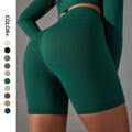 European and american seamless yoga shorts - peach lift, tummy control, high-waisted running & fitness shorts - yoga apparel