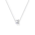 amazon new product cubic zirconia inlaid narrow face ring 14k wide face ring double pendant easiest for match necklace