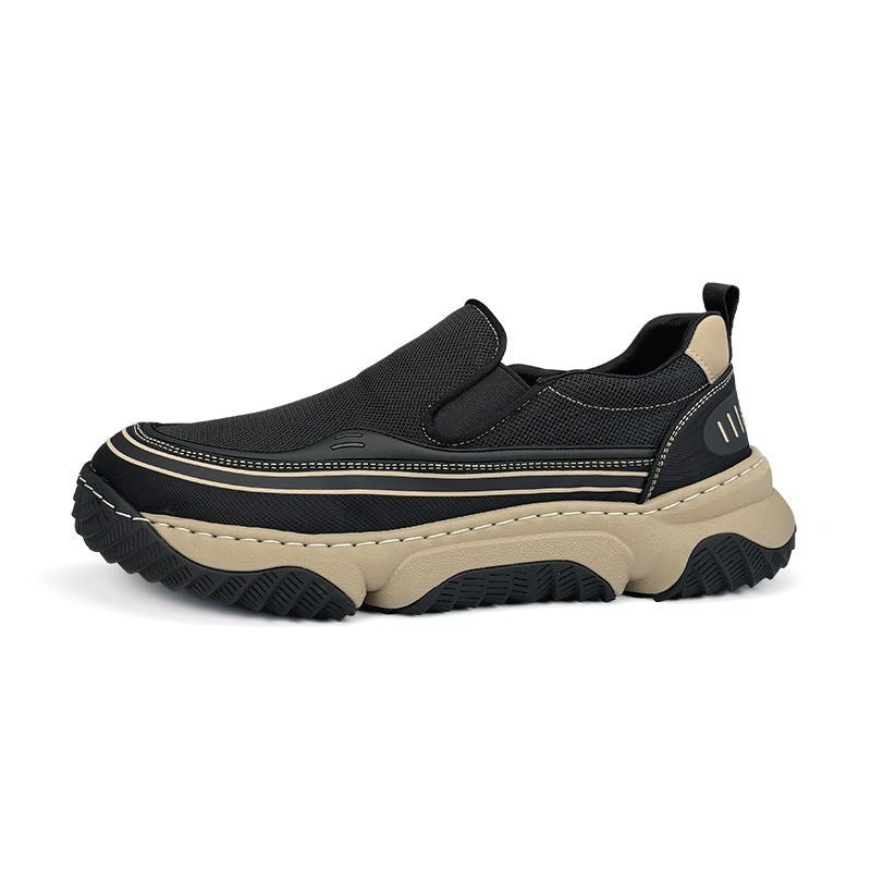 New spring breathable slip-on shoes 2026 - versatile loafers for men, trendy thick-soled casual shoes for outdoor wear, durable and stylish