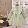 Girls' dress  spring new arrival: ethereal, new chinese style, little girl's birthday dress, tutu skirt, princess dress, trendy