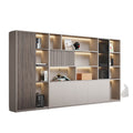 Boss office background cabinet bookcase file cabinet wooden information cabinet storage cabinet wall floor cabinet office furniture