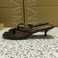 Za new 2025 summer french square toe high heel thong sandals - open toe, open back, fashion sandals for women