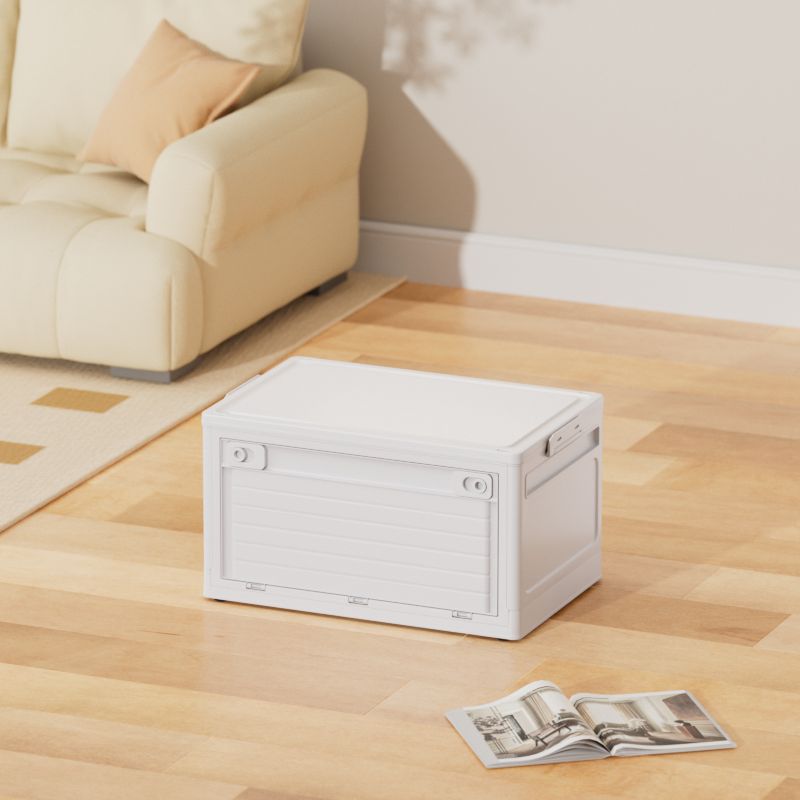 Household storage box Foldable large-capacity storage box Snack sorting box Clothing toys Dust-proof storage box with lid