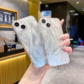 Imd feather yarn suitable for apple 16promax simple anti-fall mobile phone case iphone7p/14 laser silver protective cover