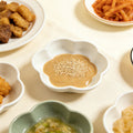 Ins cream style multi-color creative plate for home hot pot dipping dish side dish pickles vinegar plate ceramic flavor plate wholesale