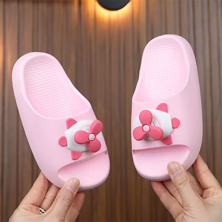 2024 kids' slippers - summer home, girls' cartoon indoor/outdoor, bathroom baby slippers, ages 3-9, cute sandals