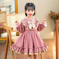 Ready-to-ship girls' dresses - autumn  new arrivals: lolita red kids' princess dress, stylish birthday tutu skirt
