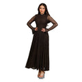 C7711 cross-border   fashion women's sexy lace see-through sparkly dress