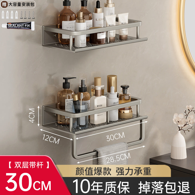 No punching toilet rack bathroom toilet hand wash bath washstand wall mounted wall storage rack