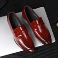 Men's plus size leather shoes - amazon, wish, lazada - korean style slip-on casual shoes - dropshipping available