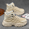 Workwear men's shoes winter non-sliphikingbootsmenthick soleheight increasingdad shoessportscasualhigh top trendy shoes