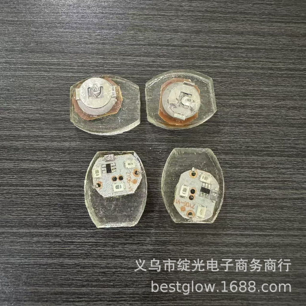 LED red blue green shoe light square light oval light waterproof light vibration luminous flash clothing light movement electronic accessories