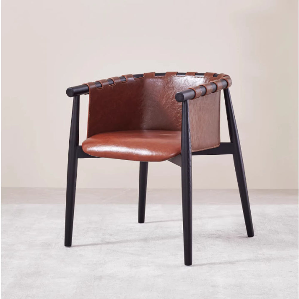 Scandinavian solid wood dining chair for home restaurant backrest chair chair modern casualaccessible luxury hotel chair saddle chair