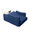 Factory direct sales popular semi-reclining hair salon fashion shampoo bed simple high-end hair salon ceramic flush bed