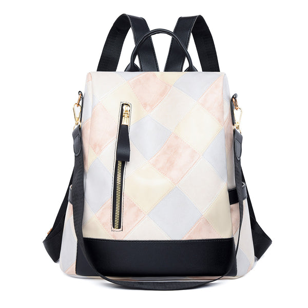 Find factory anti-theft backpack women's fashion new Korean version soft texture large capacity women's backpack going out travel bag