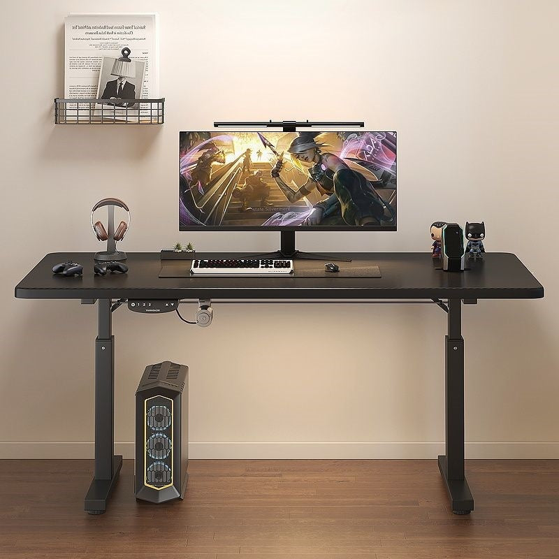 Electric adjustable desk - heavy-duty, reinforced legs - perfect for home office, gaming, study, and computer use