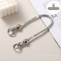 Luxury rhinestone beaded crystal phone lanyard - long crossbody phone strap with shoulder strap attachment for bags