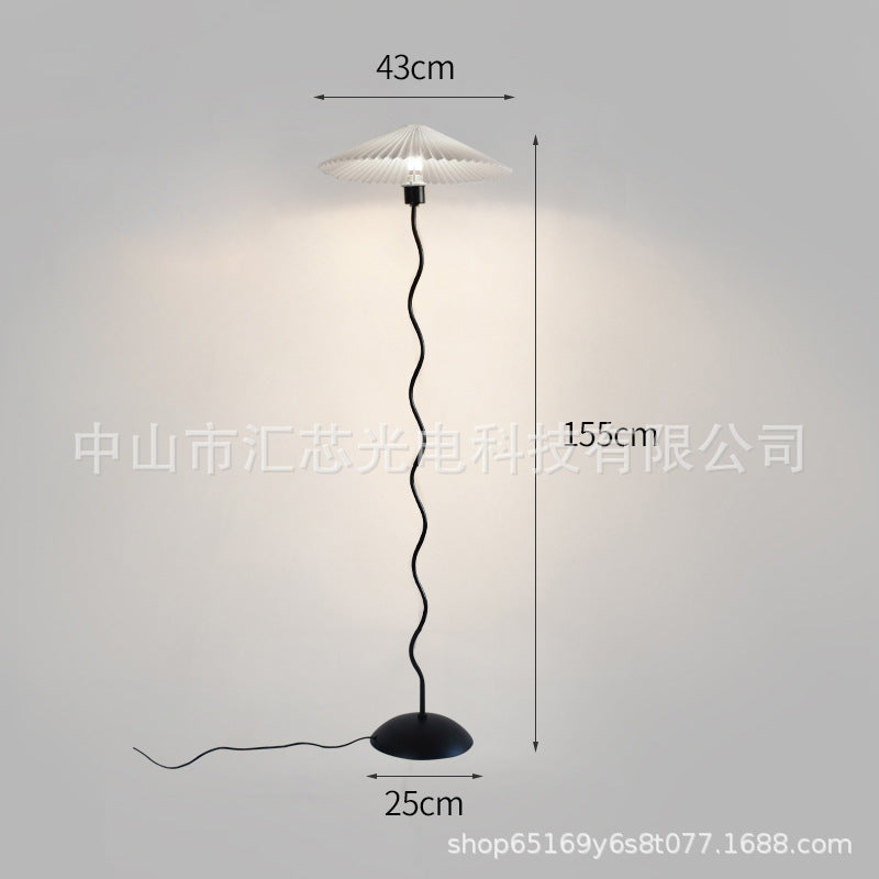 Modern minimalist floor lamp for living room, home, hotel, and b&b - artistic bedside ambient lighting
