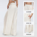 High-waisted, slimming, versatile casual pants for women, perfect for commuting. lightweight, loose-fitting, straight-leg, wide-leg athletic pants for spring and summer. style d26032