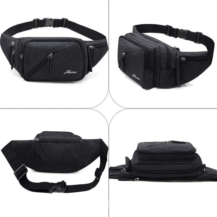 hot-selling men's and women's waist bag with water bottle holder, multi-purpose crossbody bag, fashionable waist bag, men's chest bag, water bottle bag