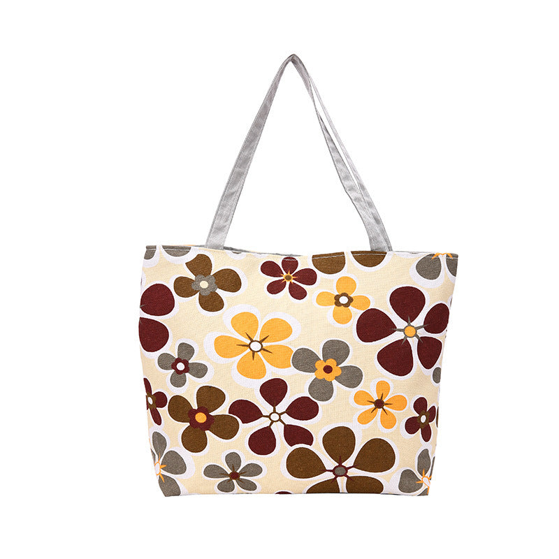 Large capacity printed tote bag - 2023 new trendy handbag, stylish minimalist shoulder bag, everyday commute canvas bag