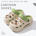 2025 new women's wedge platform clogs - summer outdoor wear, thick sole, two-wear style, chunky heel, non-slip beach sandals & slippers