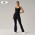european and american butt-lifting slimming one-piece yoga suit with chest pad and slightly elastic sports fitness one-piece suit dlt006
