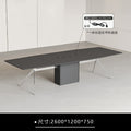 Conference table - minimalist modern office desk, conference room table and chair set, office furniture, large rectangular negotiation and training table