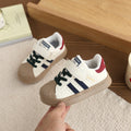 Vancahao girls breathable toddler shoes non-slip sports white shoes boys shell toe sneakers baby agan shoes