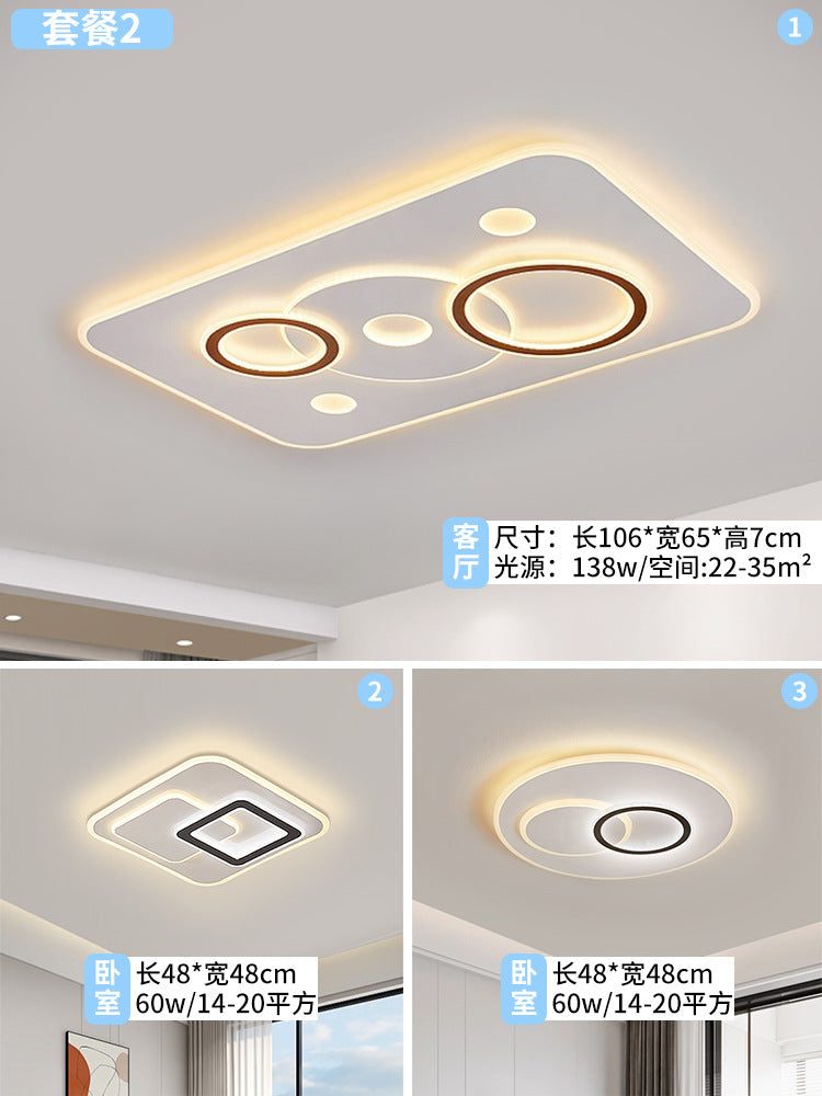 2025 new circle living room hall main light Zhongshan home improvement lighting led eye protection bedroom ceiling light bright