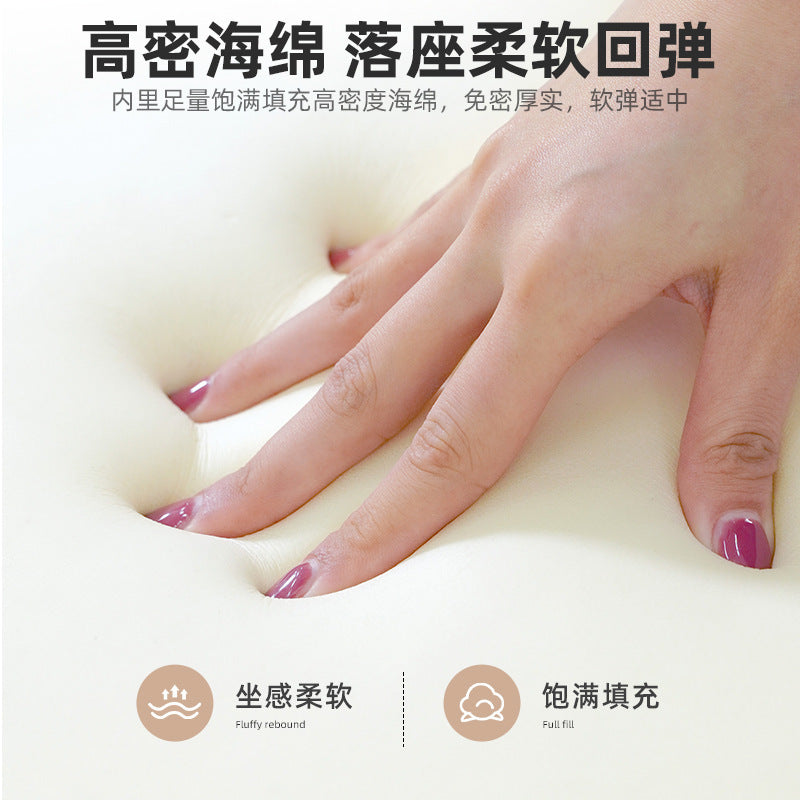 Cream wind small stool solid wood high stool living room small bench sofa stool low stool makeup stool home door shoe changing stool