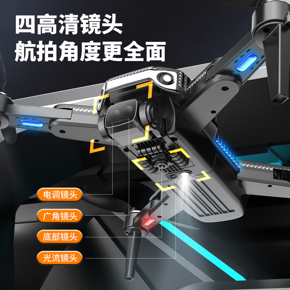 p9 brushless drone with gps return-to-home, long-endurance hd aerial photography, obstacle avoidance, and remote control