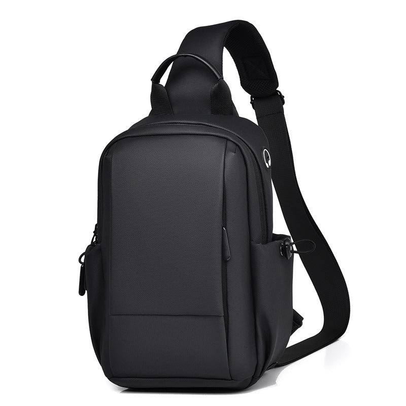Cross-border fashion men's breast bag leisure travel women's messenger bag trendy high-end commuting shoulder bag lightweight chest bag