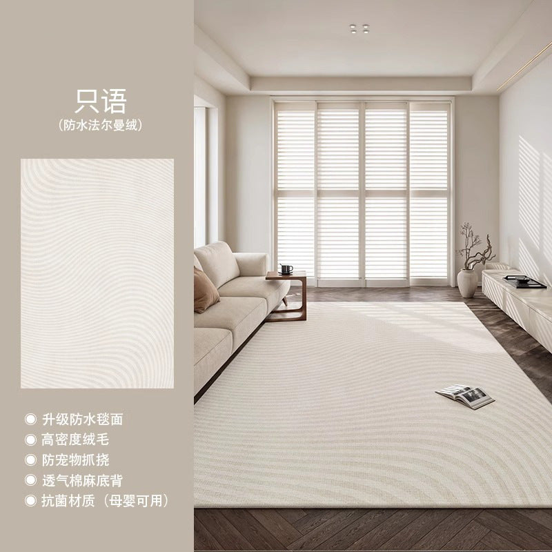Distributed living room carpet classy new italian style no-wash wipeable waterproof full bedside bedroom stain-resistant carpet mat