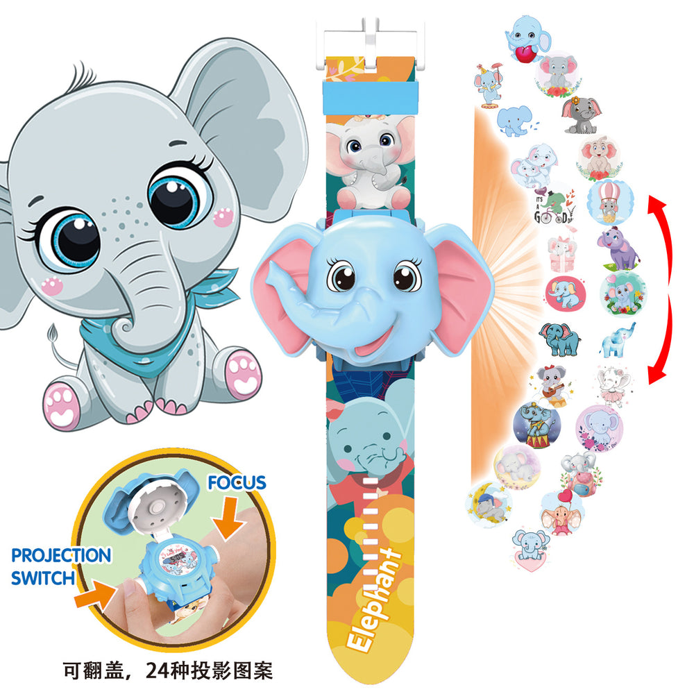 Sanrio kids' projector watch - new 2024 toy for toddlers & girls - cute princess shara light-up early education cartoon watch