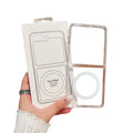 Suitable for samsung zflip7 upper and lower foldable mobile phone case boxed fold7 transparent magnetic anti-fall business protective case