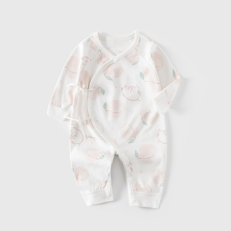 Babylon jumpsuit fall and winterpure cotton baby butterfly clothes boneless clothes newborn monk clothes type a spring & fall khaki