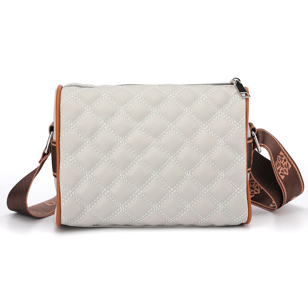 Crossbody bag women's 2024 new summer versatile fashion small bag women's soft leather shoulder bag broadband pillow bag women's bag