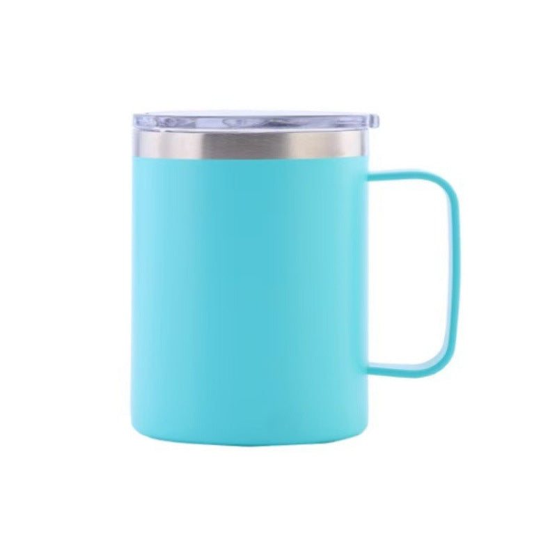 spray plastic 12oz stainless steel mug casual business coffee cup personalized sublimation thermos cup wholesale