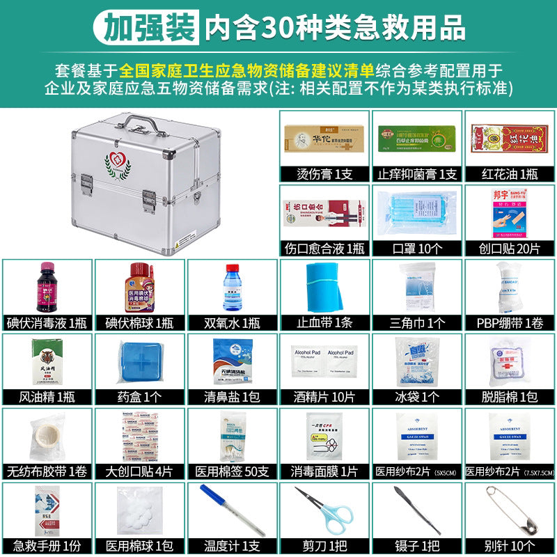 Large household combination lock medicine box Portable visit medicine box Beauty micro-whole medicine storage box Medical first aid box